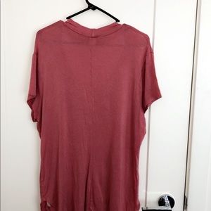 Blush Tops - Ripped cross neck t shirt Blush Tops - Ripped cross neck t shirt